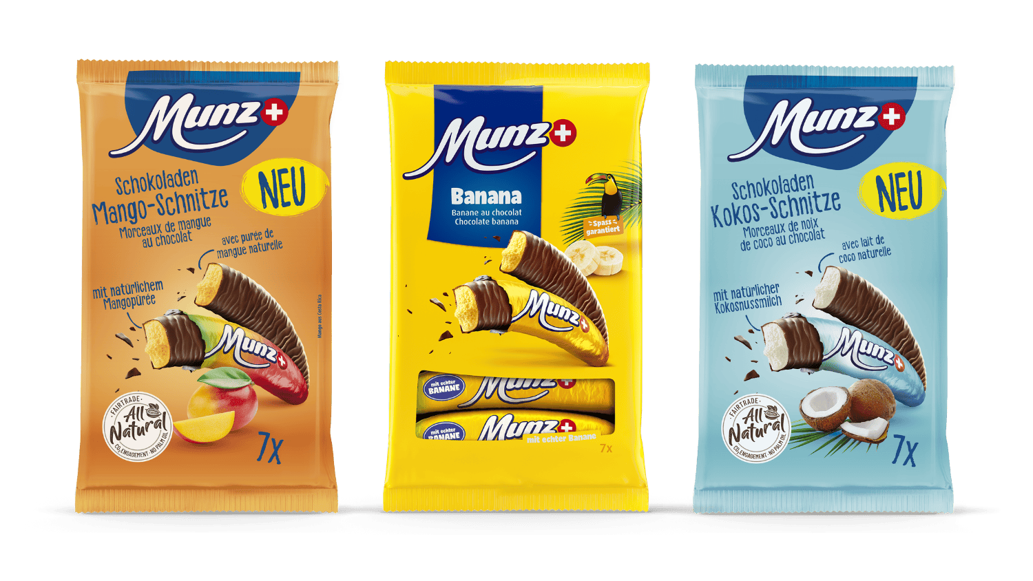 munz bananen, mango und kokos