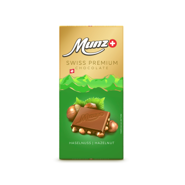 Munz Swiss Premium Haselnuss Tafel